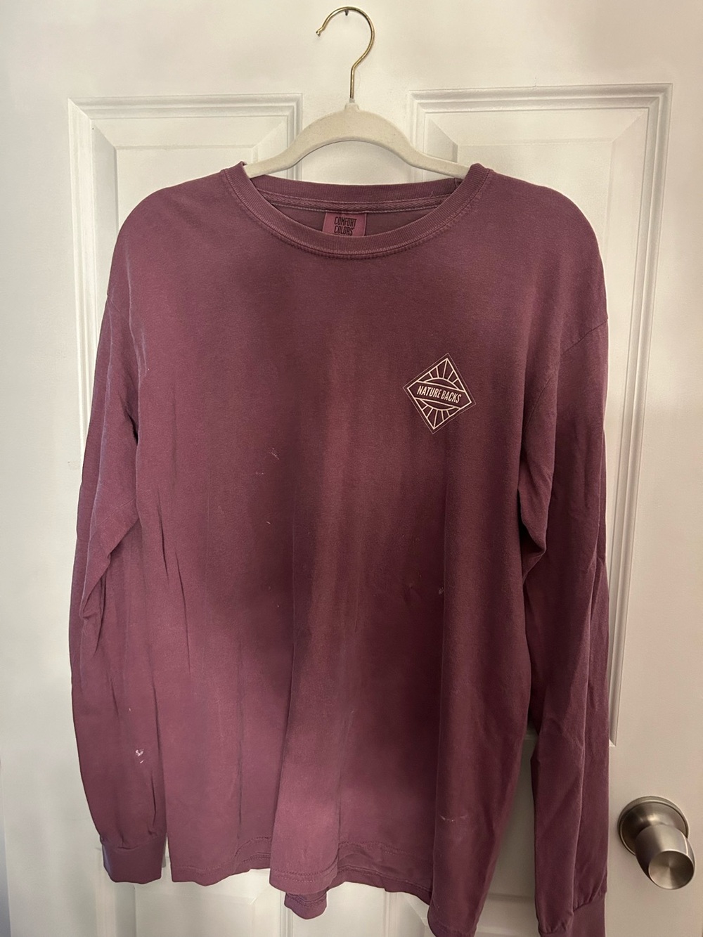 Nature Backs Purple Long Sleeve Graphic Tee